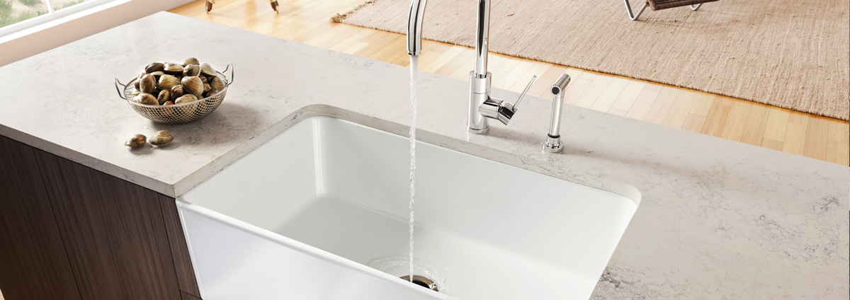 Designer kitchen sink &amp; tap